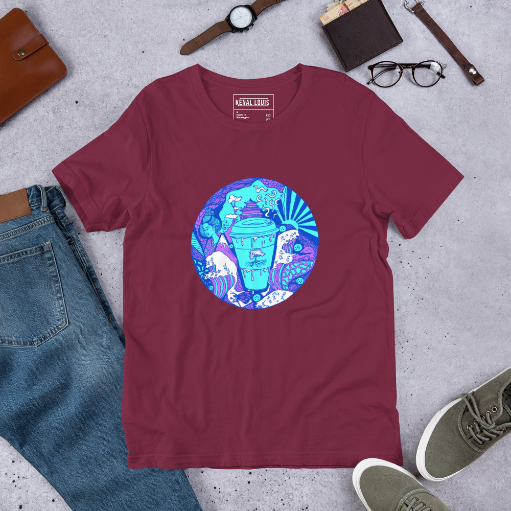 Blue Coffee in Japan - Coffee T-shirt - Image 7