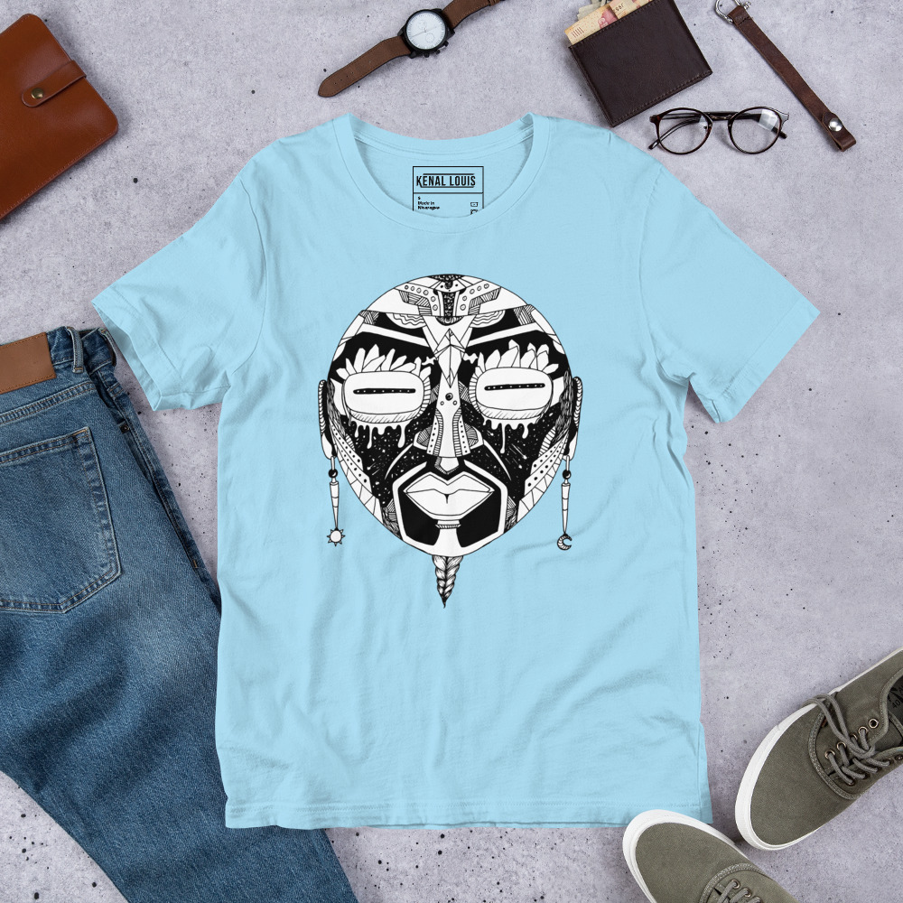 African Mask No. 2 - African T-shirt - Image 8