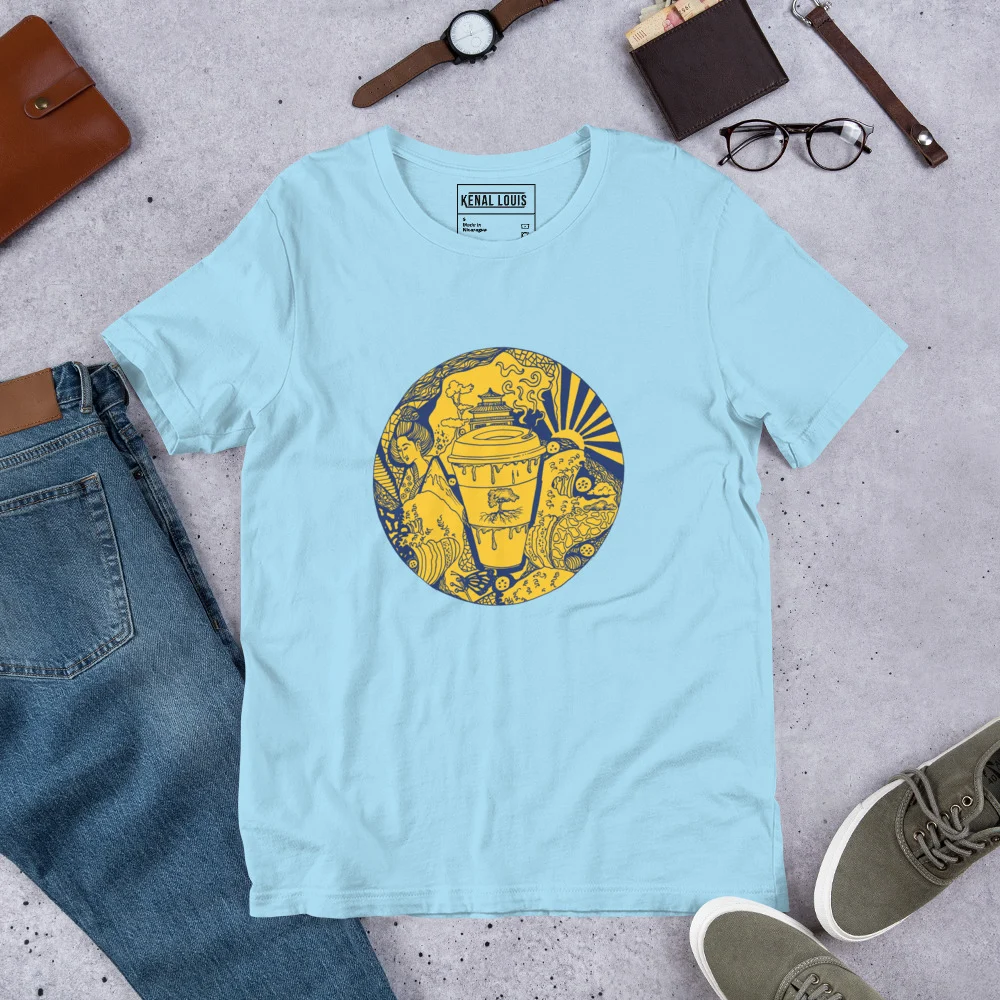 Navy Yellow Coffee in Japan - Coffee T-shirt - Image 8