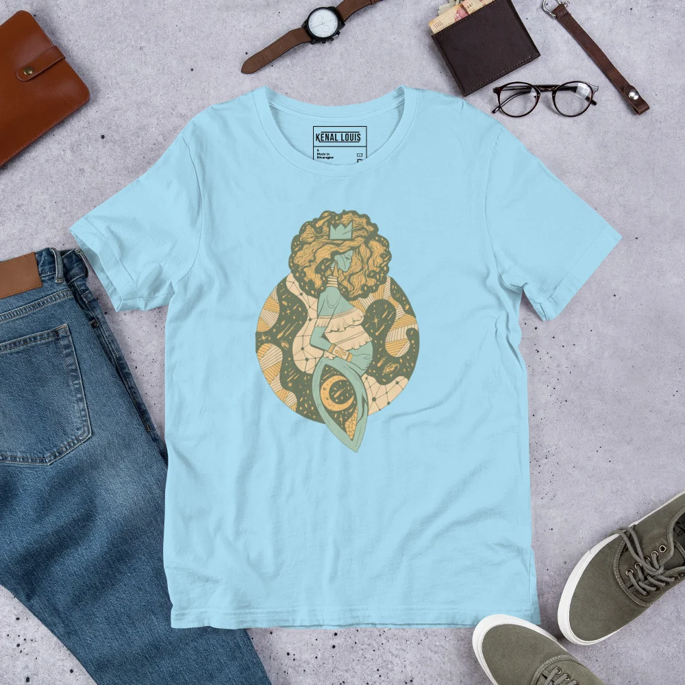 Sage Green Birth of Sahelle | Art gift for Mom T-shirt - Image 8