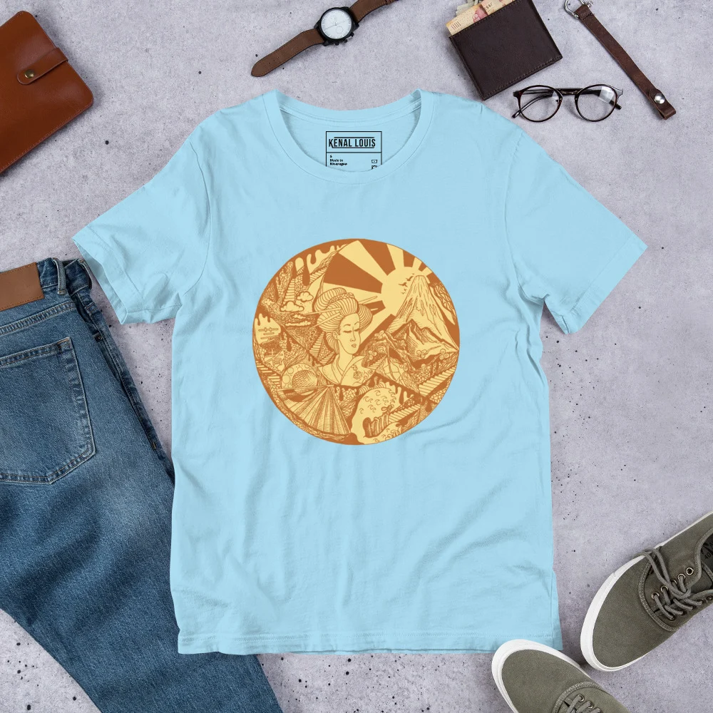 Terracotta Dreaming of Japan - Japanese Circle T-shirt - Image 8