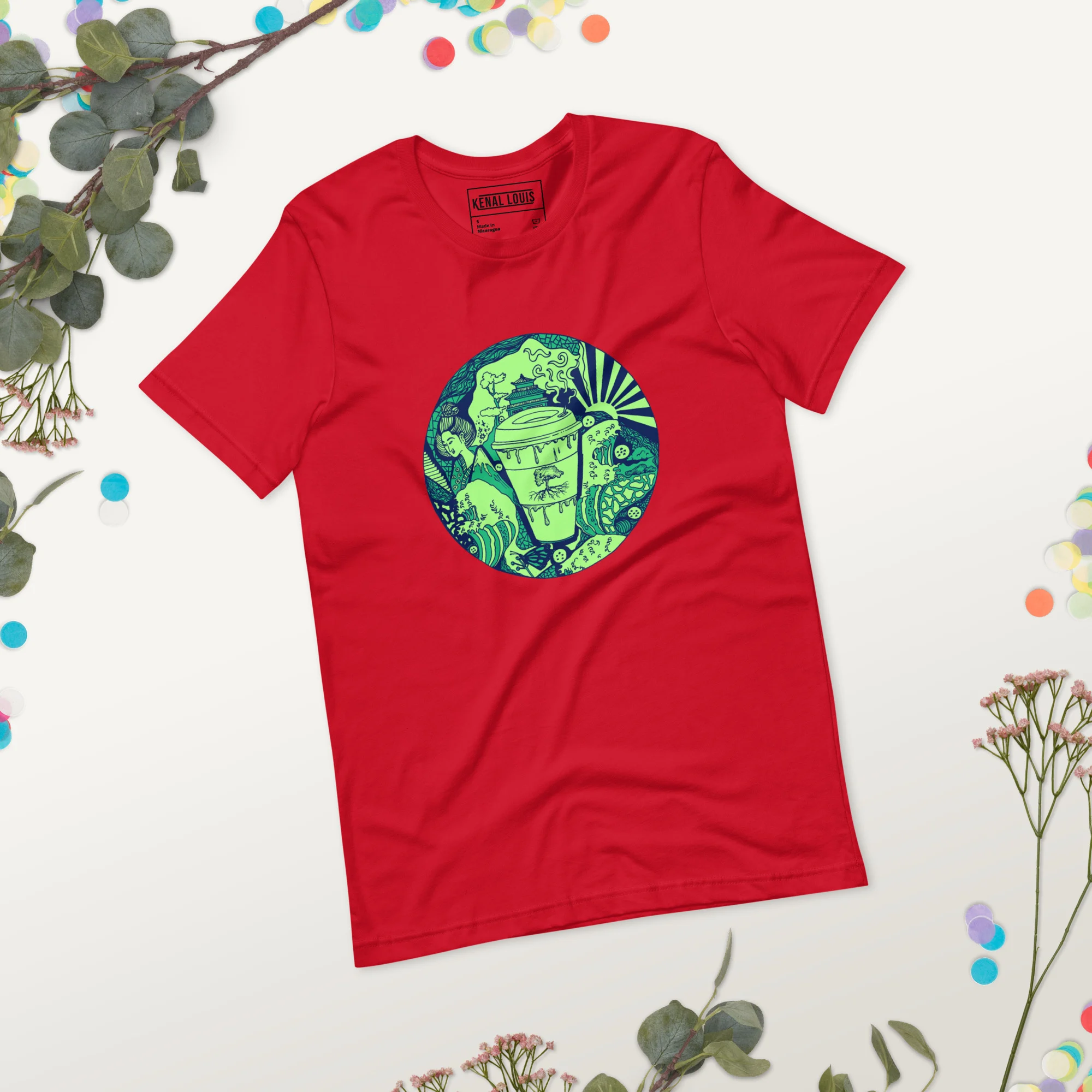 Green Coffee in Japan - Coffee T-shirt - Image 3