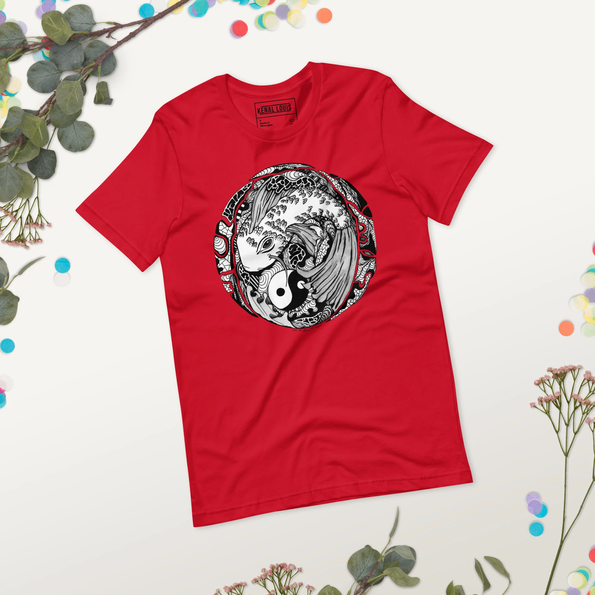 Koi of Balance - Koi Fish T-shirt - Image 3