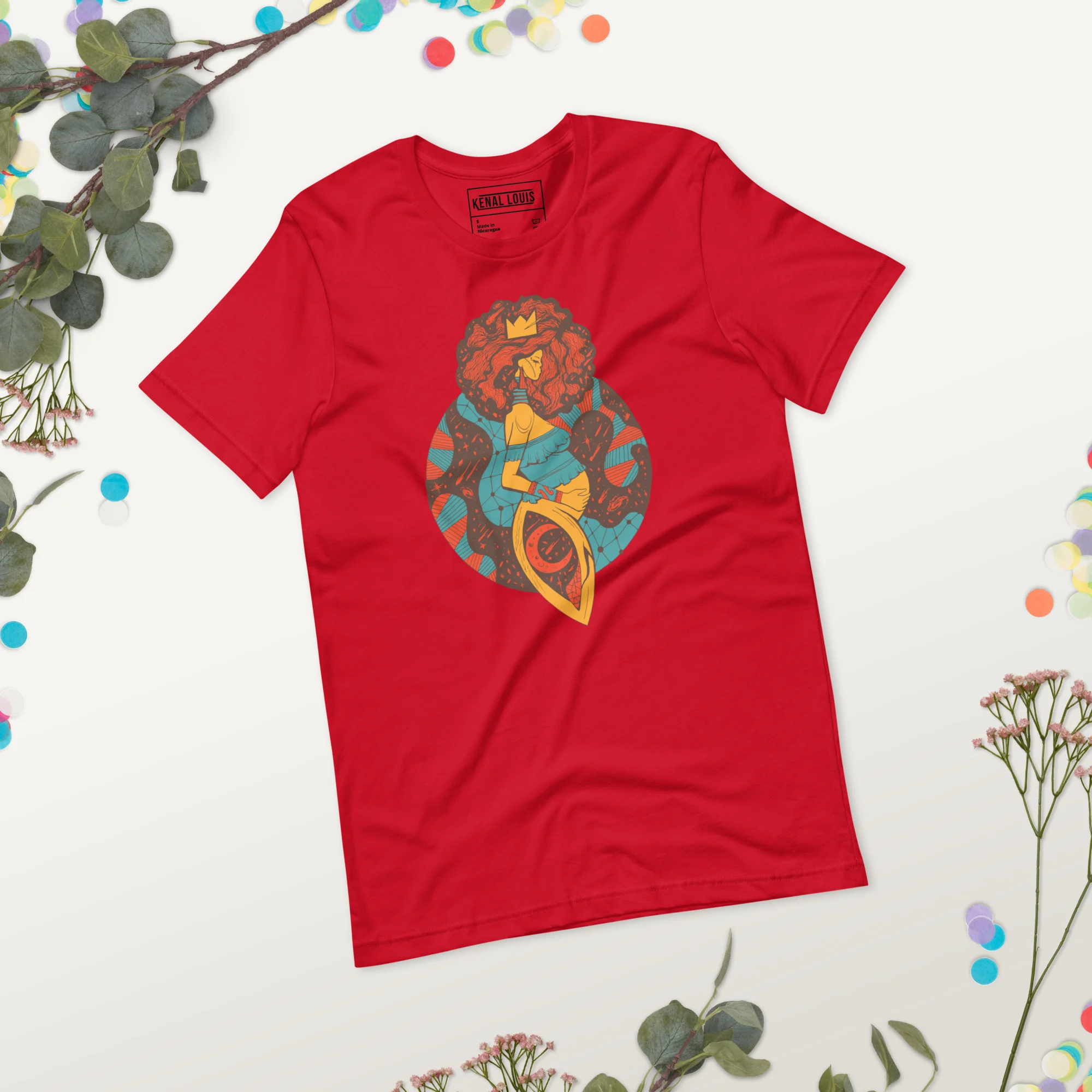 Cafe Birth of Sahelle | Art gift for Mom T-shirt - Image 3