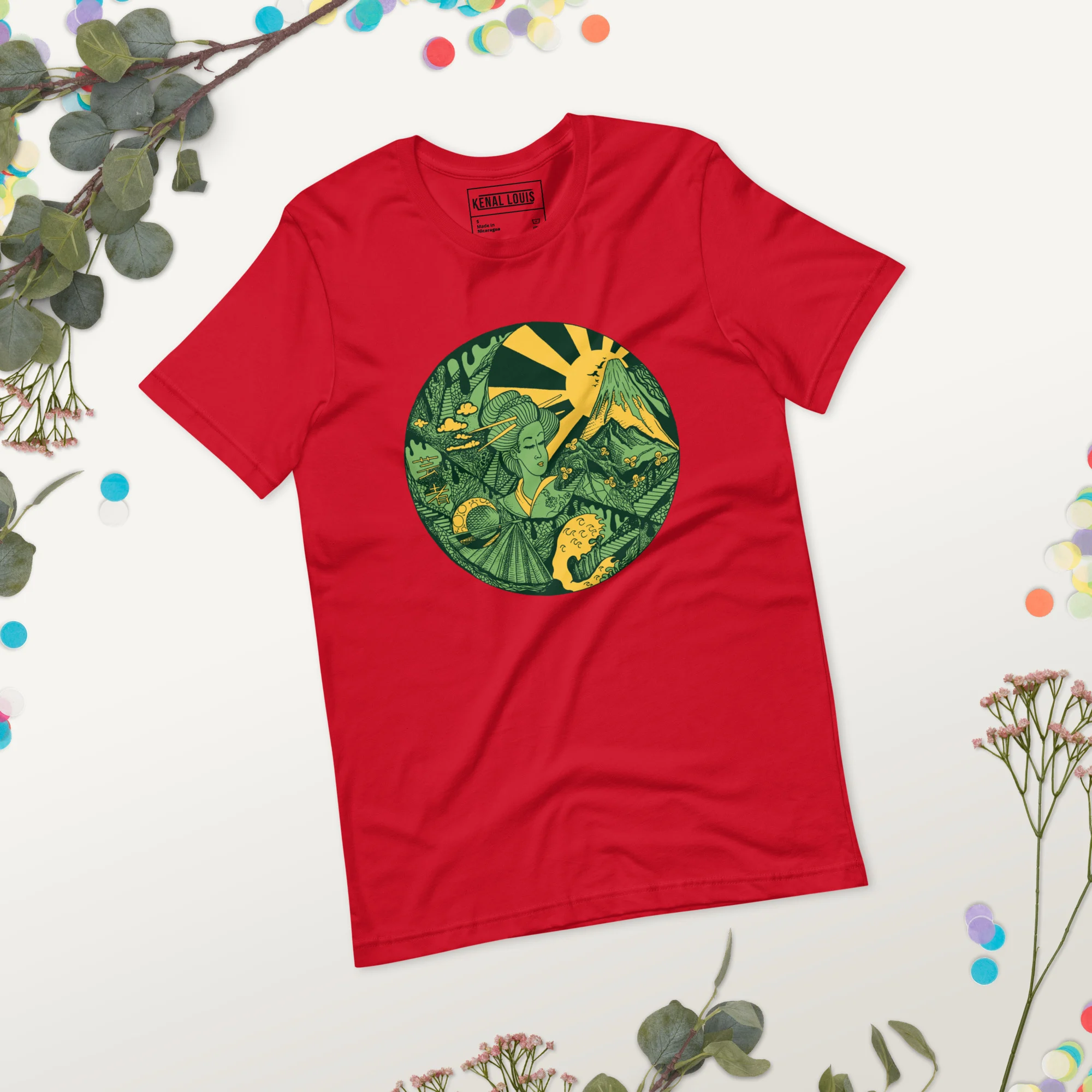 Forrest Green Dreaming of Japan - Japanese Circle T-shirt - Image 3