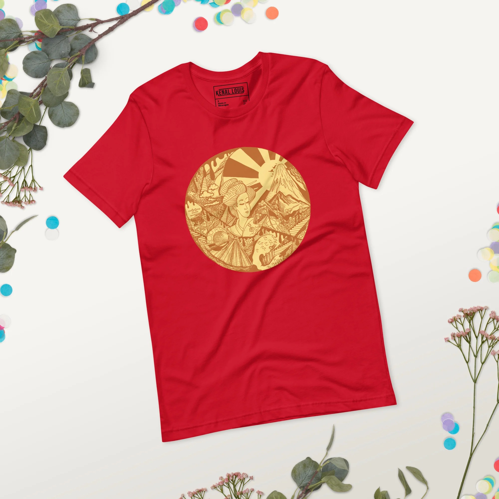 Terracotta Dreaming of Japan - Japanese Circle T-shirt - Image 3