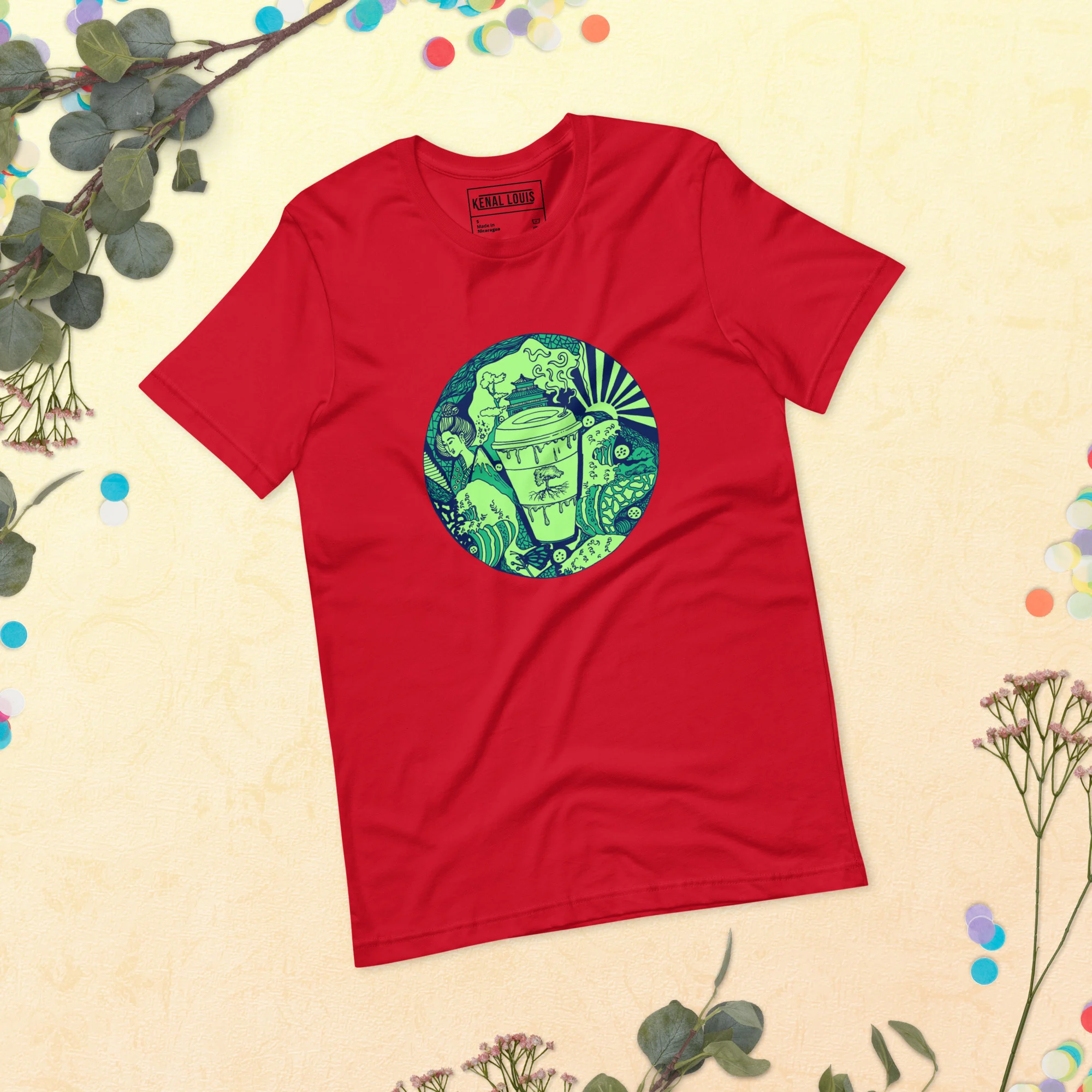 Green Coffee in Japan - Coffee T-shirt - Image 4