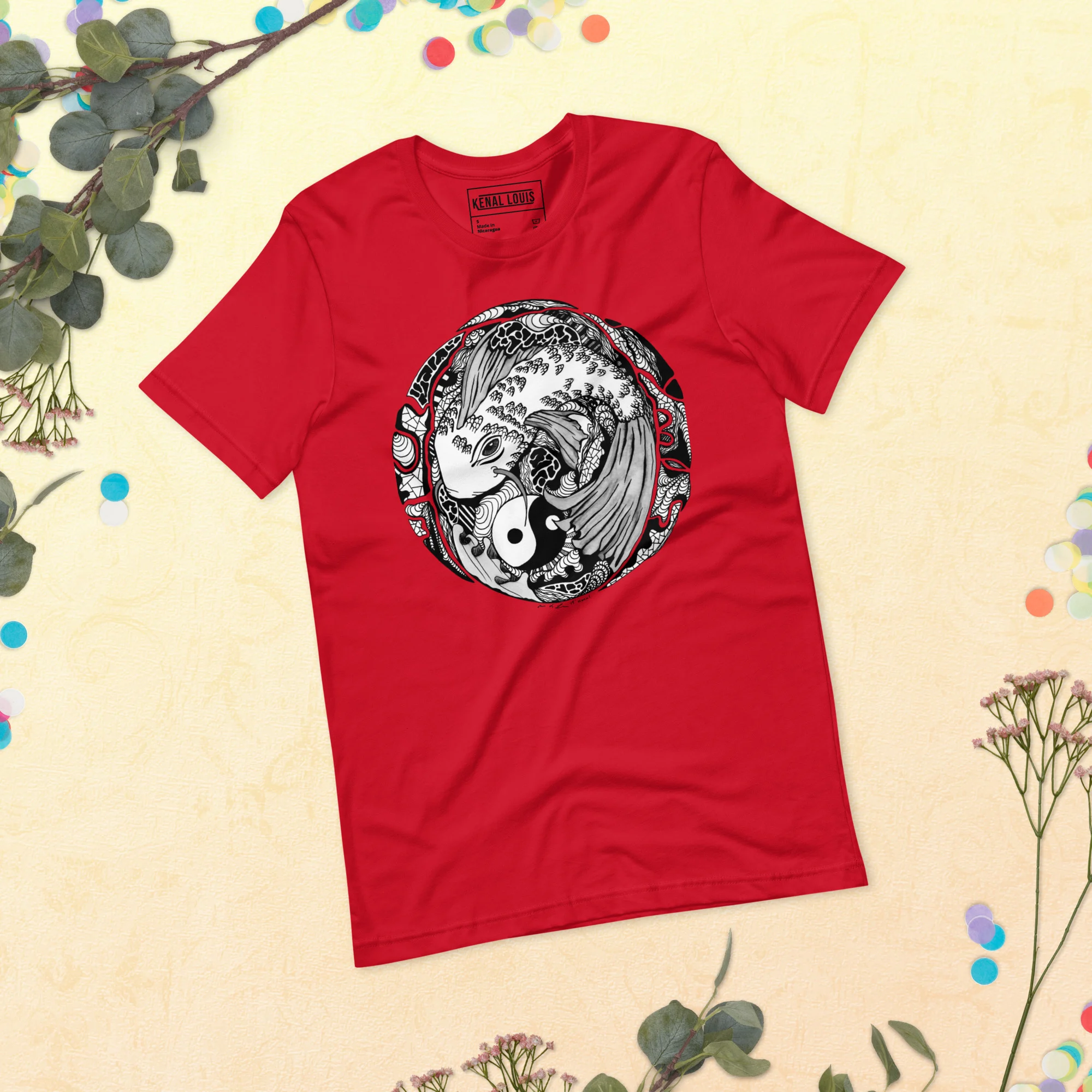 Koi of Balance - Koi Fish T-shirt - Image 4