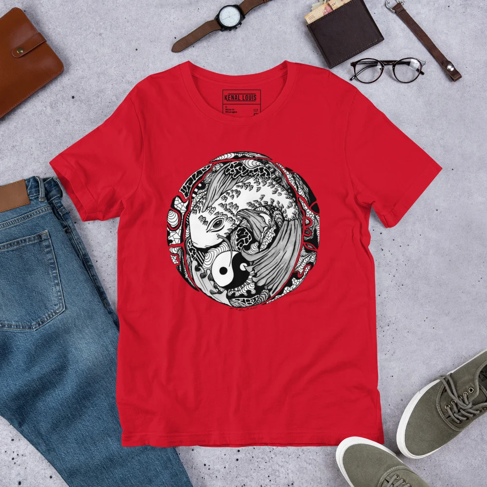 Koi of Balance - Koi Fish T-shirt - Image 5