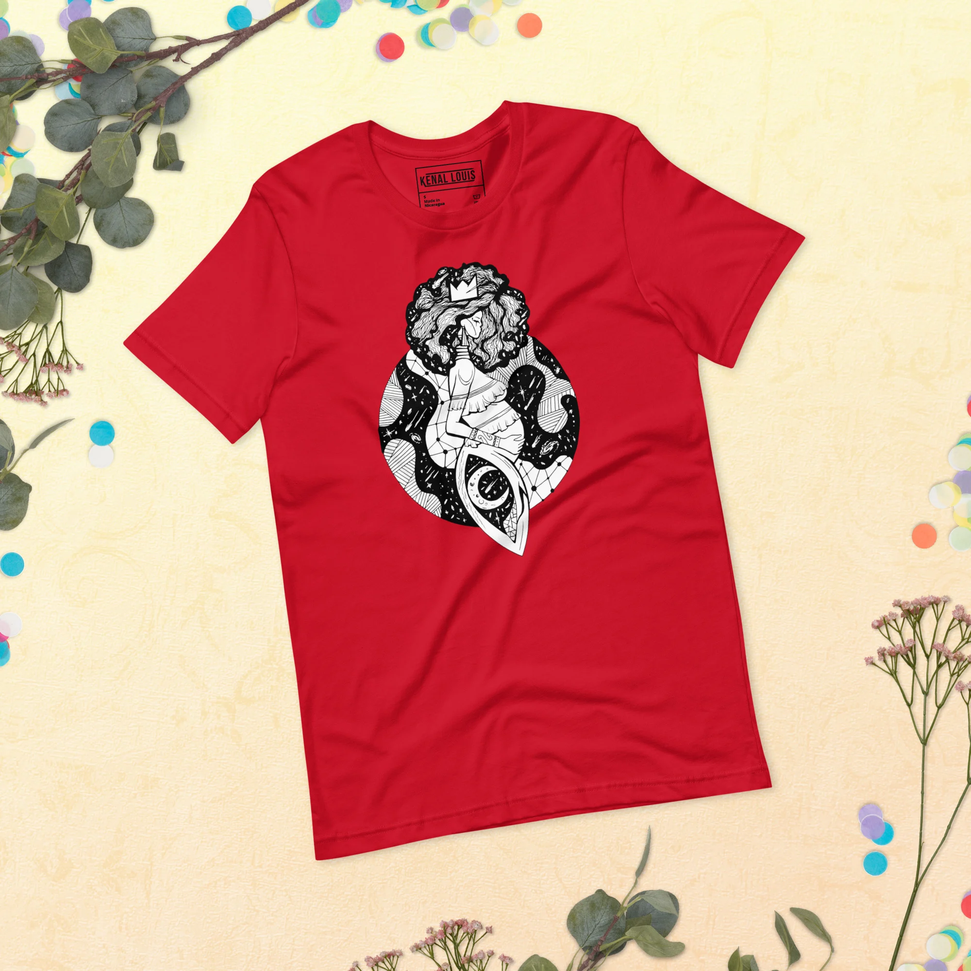Birth of Sahelle | Art gift for Mom T-shirt - Image 4
