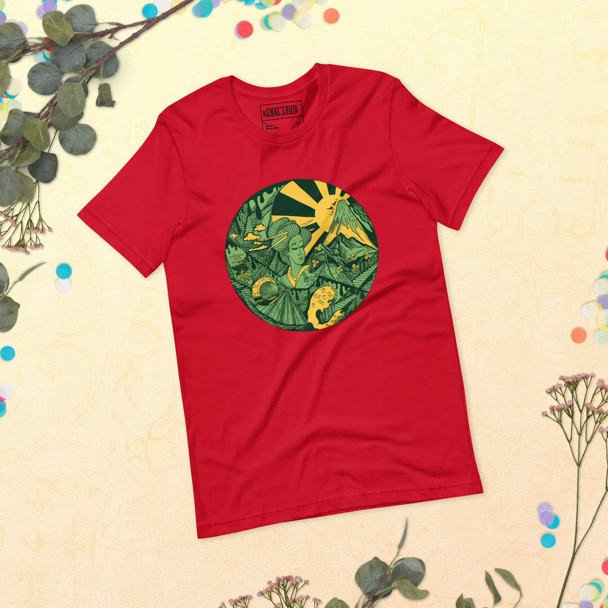 Forrest Green Dreaming of Japan - Japanese Circle T-shirt - Image 4