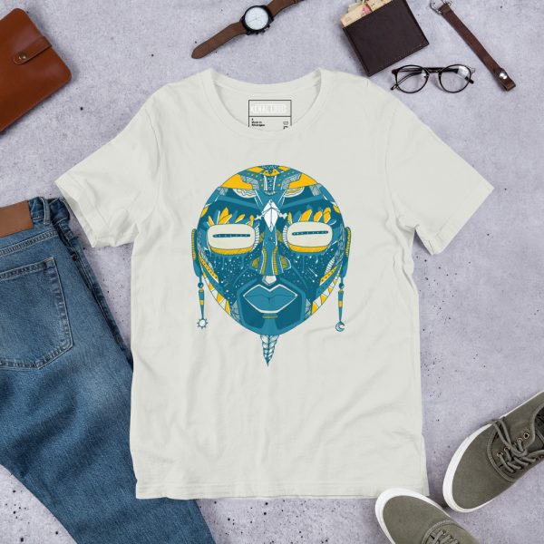 Retro Blue African Mask No. 2 - African T-shirt