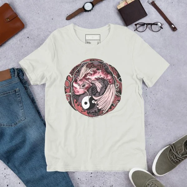 Amber and Rose Koi of Balance - Koi Fish T-shirt