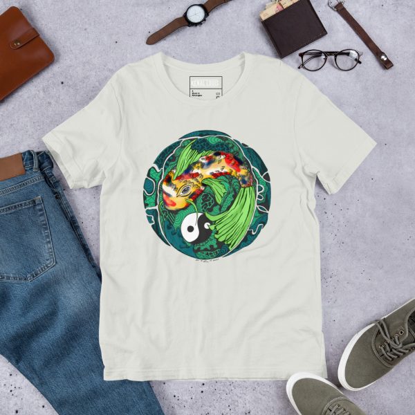 Green Koi of Balance - Koi Fish T-shirt