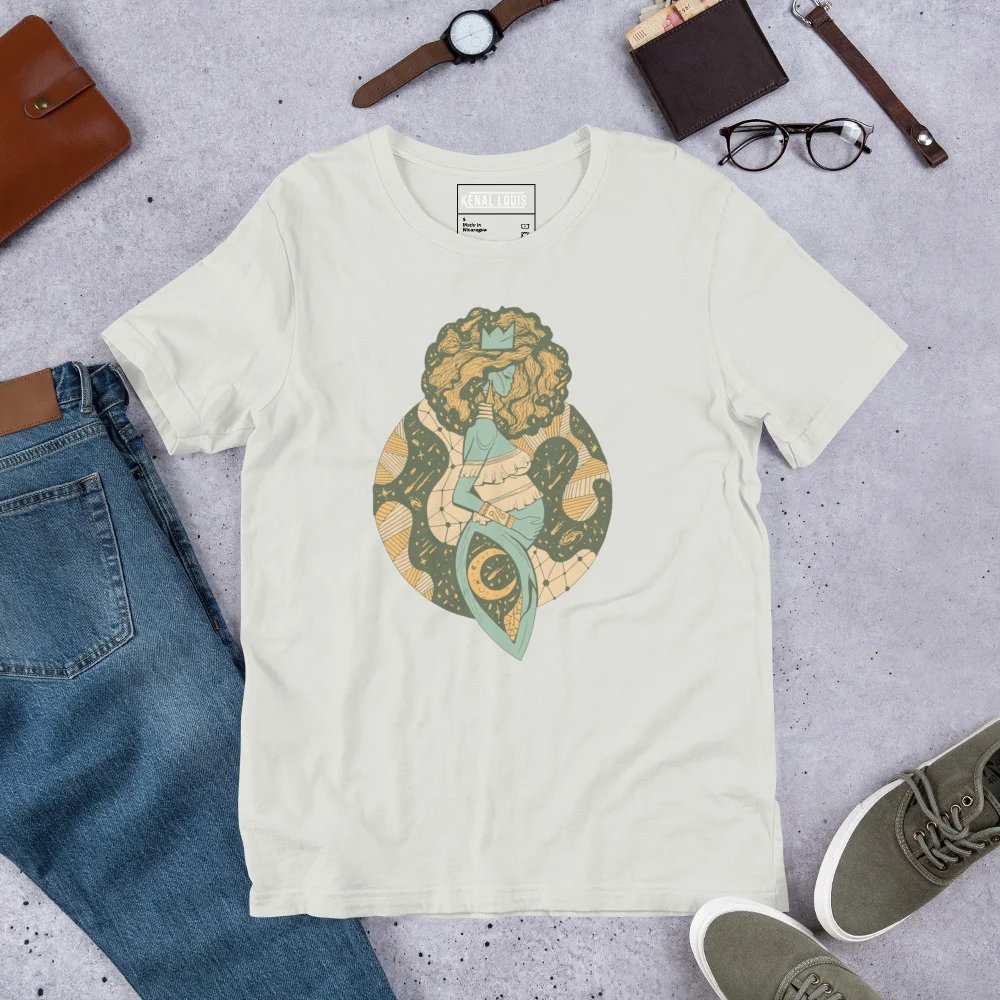 Sage Green Birth of Sahelle | Art gift for Mom T-shirt