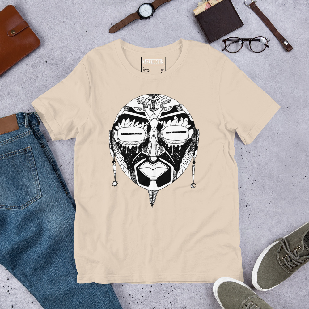 African Mask No. 2 - African T-shirt - Image 9