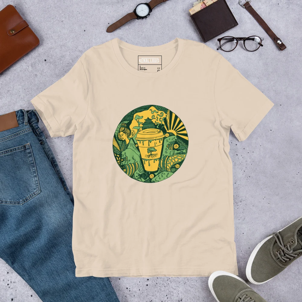 Forrest Green Coffee in Japan - Coffee T-shirt - Image 9