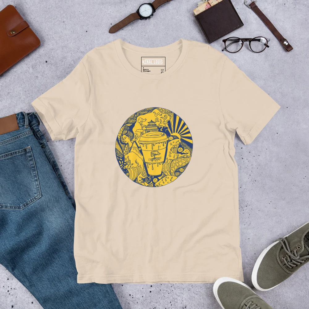 Navy Yellow Coffee in Japan - Coffee T-shirt - Image 9