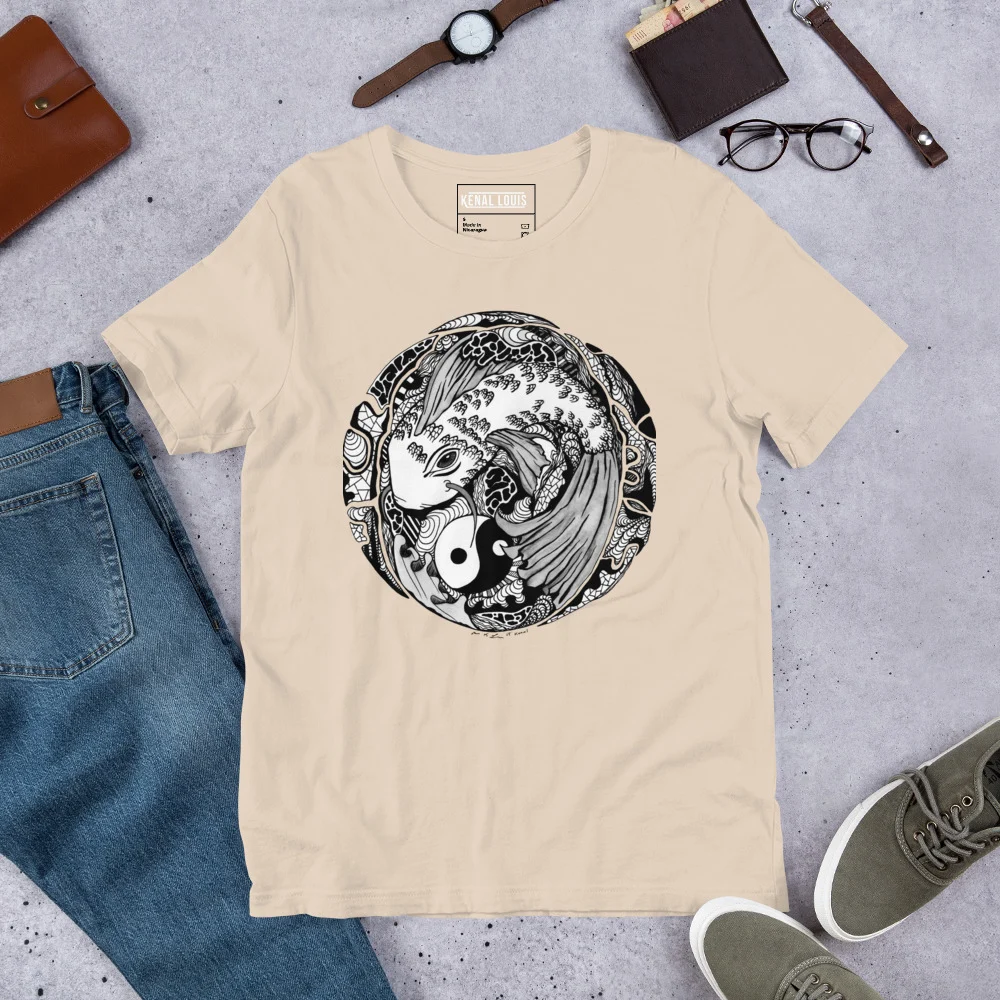 Koi of Balance - Koi Fish T-shirt - Image 9
