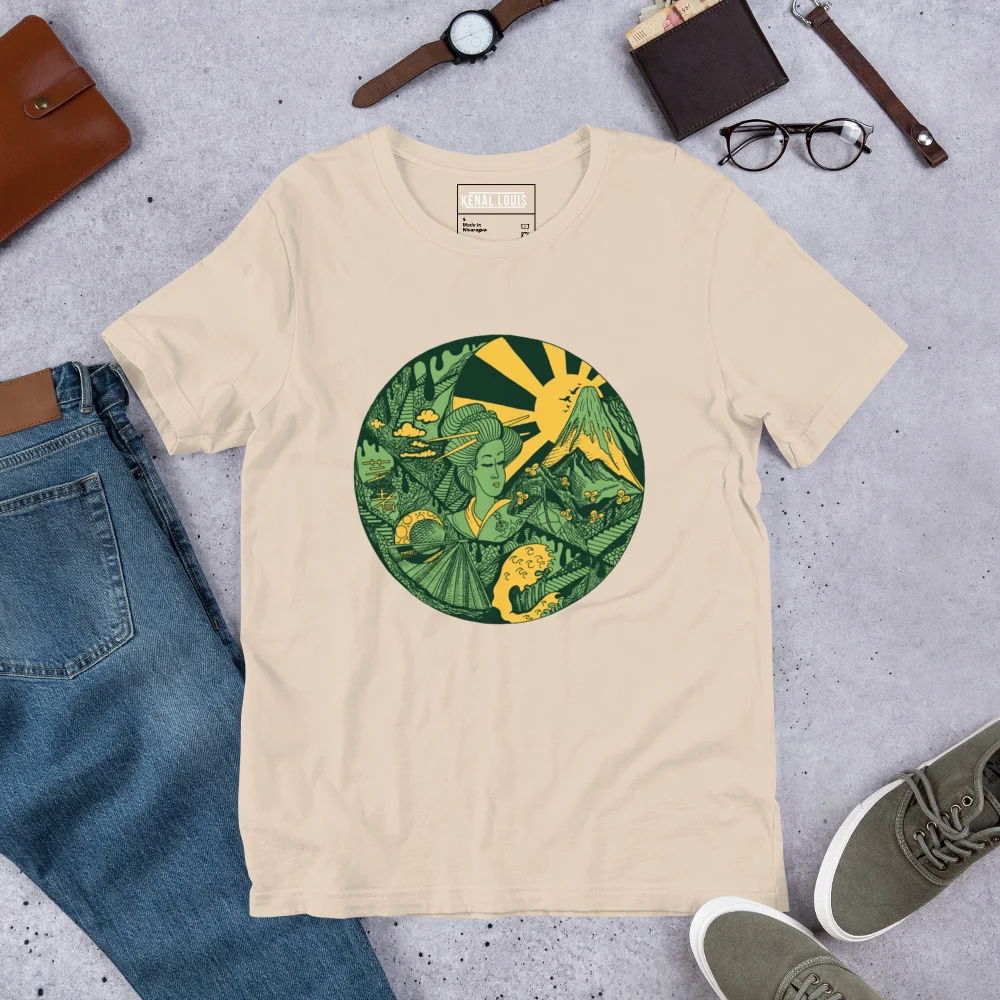 Forrest Green Dreaming of Japan - Japanese Circle T-shirt - Image 9
