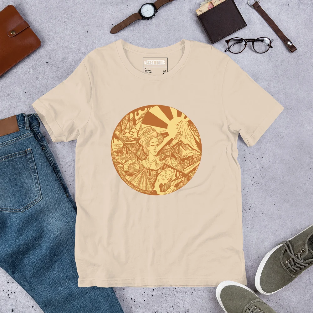 Terracotta Dreaming of Japan - Japanese Circle T-shirt - Image 9