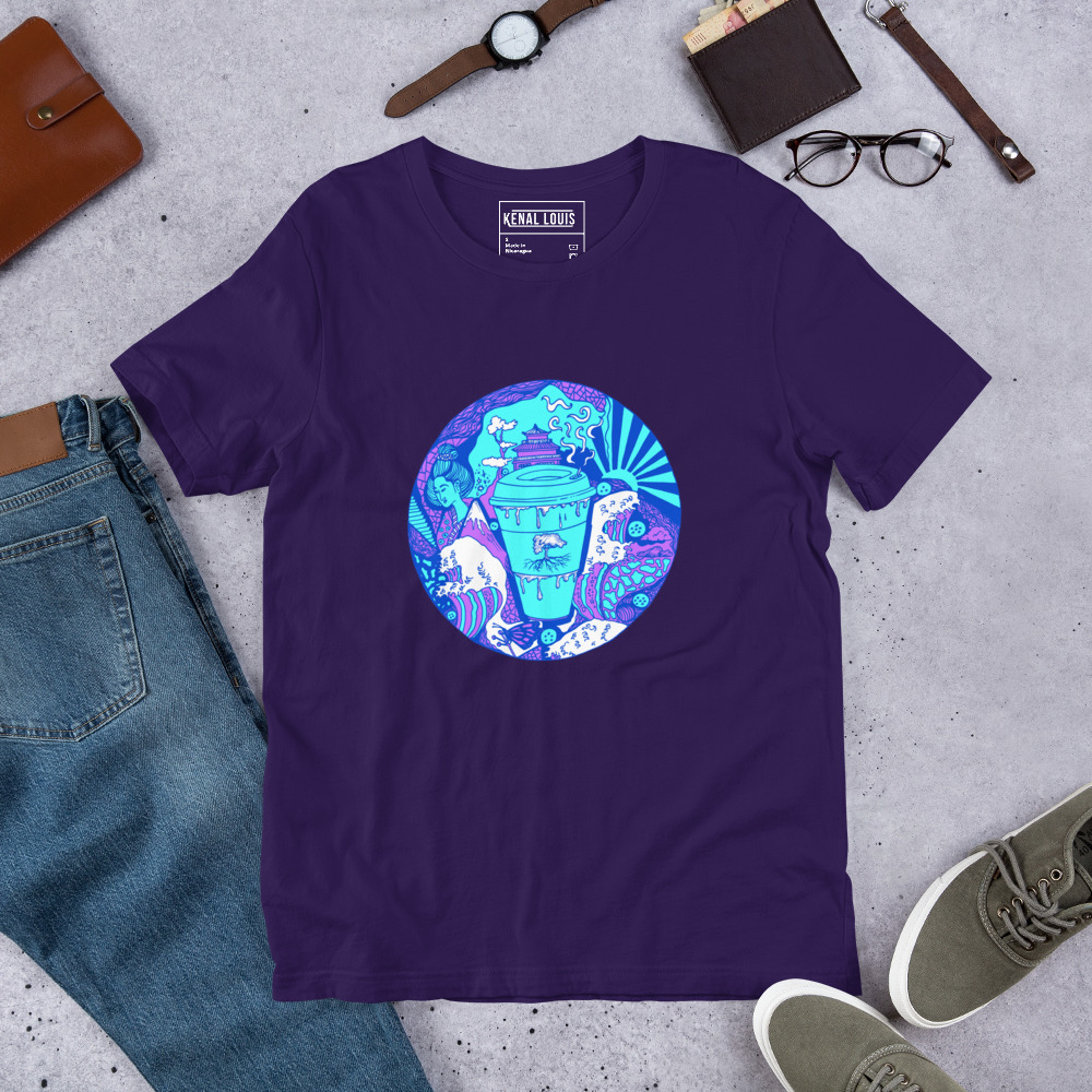 Blue Coffee in Japan - Coffee T-shirt - Image 5