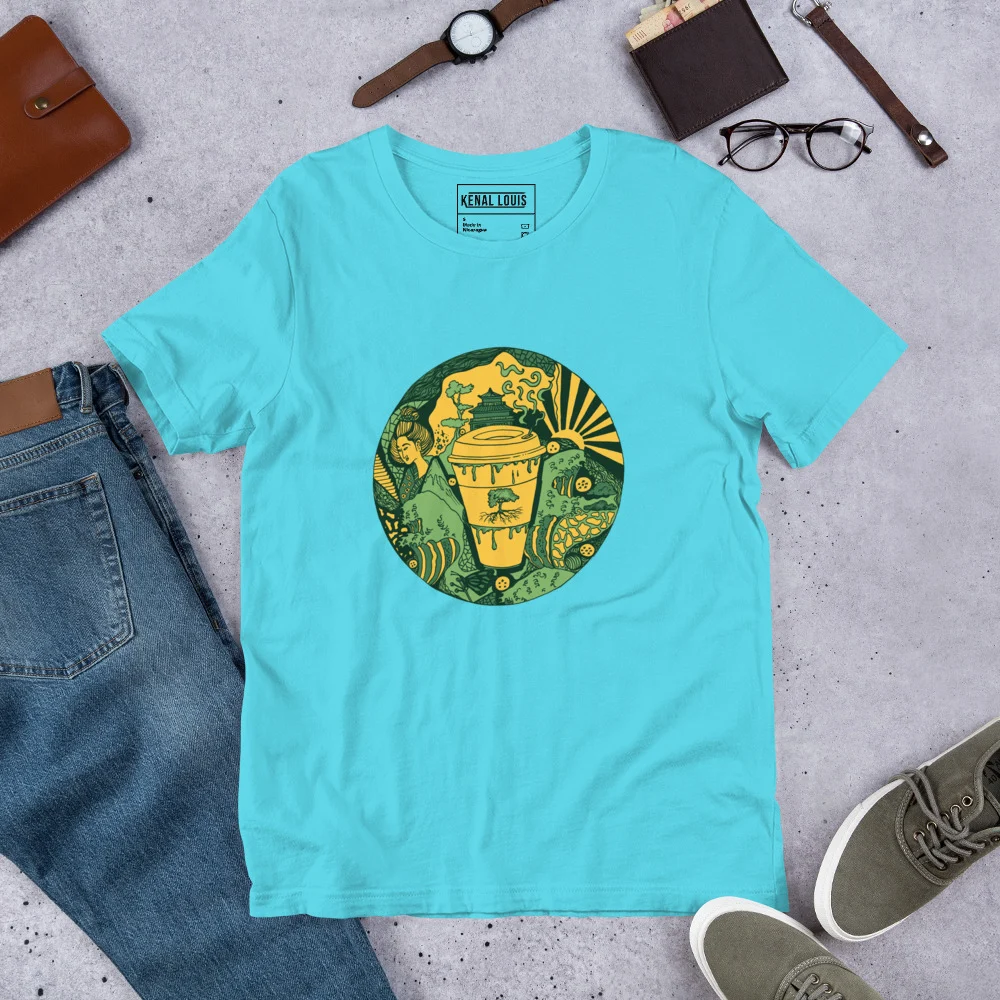 Forrest Green Coffee in Japan - Coffee T-shirt - Image 7