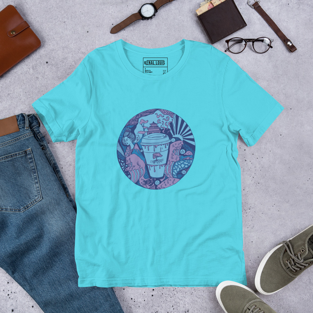 Mountain Blue Coffee in Japan - Coffee T-shirt - Image 7