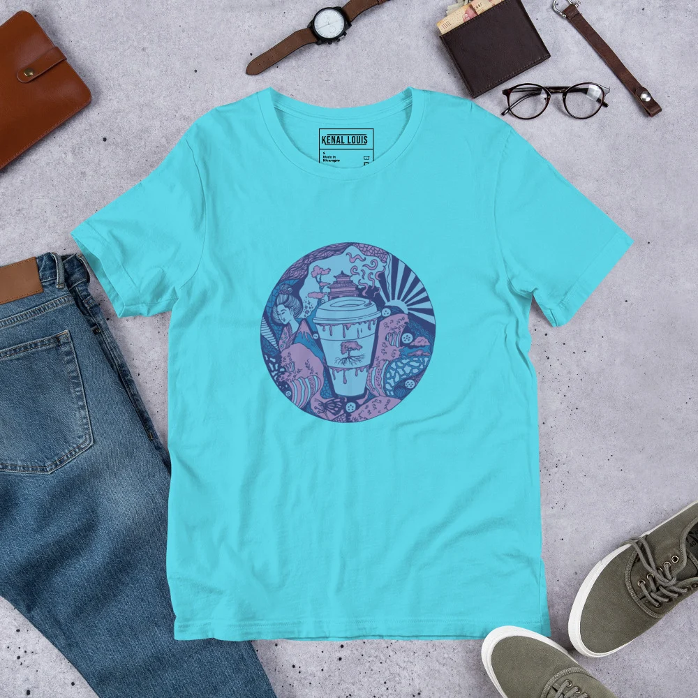 Mountain Blue Coffee in Japan - Coffee T-shirt - Image 7