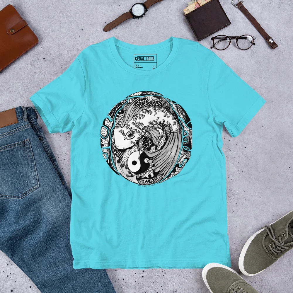 Koi of Balance - Koi Fish T-shirt - Image 7