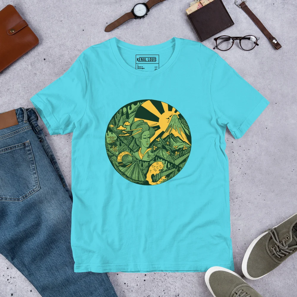 Forrest Green Dreaming of Japan - Japanese Circle T-shirt - Image 7
