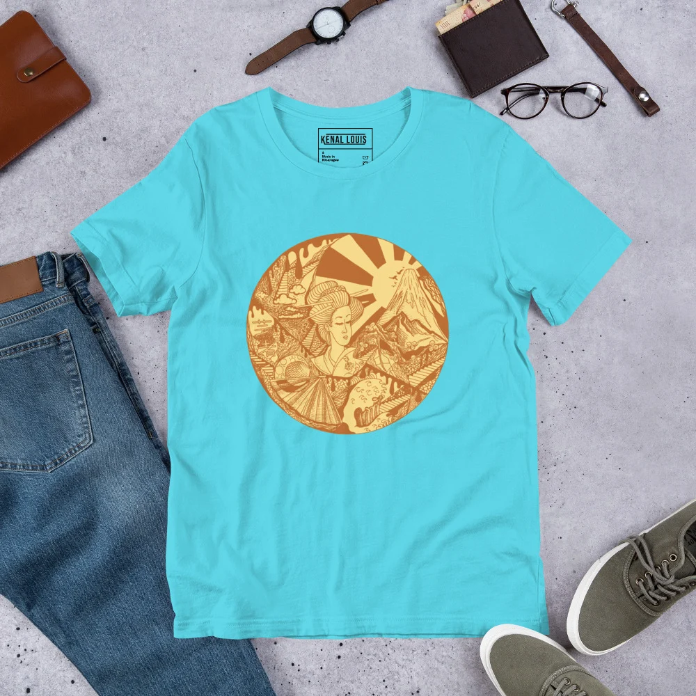 Terracotta Dreaming of Japan - Japanese Circle T-shirt - Image 7